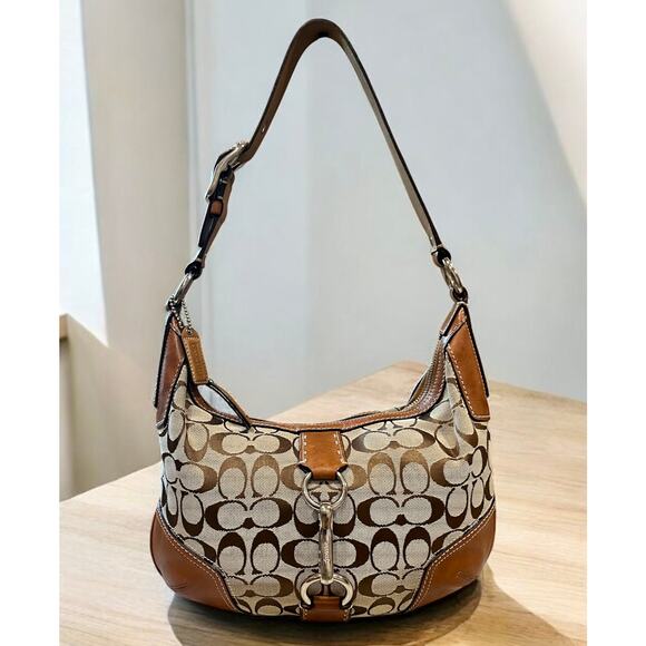 Y2K Coach 11576 Hamptons Large Signature Hobo & 40275 Bi-Fold Wallet - Picture 2 of 14